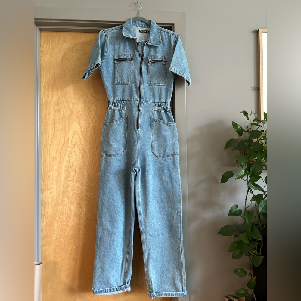 Nastygal denim jumpsuit sz6